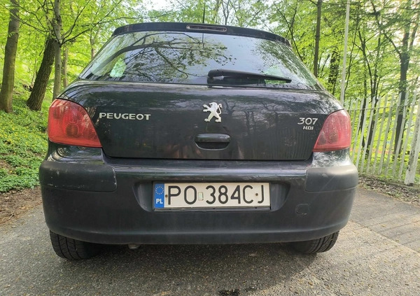 Peugeot 307 cena 5700 przebieg: 163824, rok produkcji 2005 z Poznań małe 92